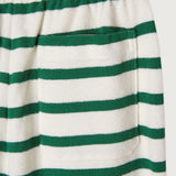 Ecru and Green Jogging Pants