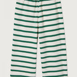 Ecru and Green Jogging Pants