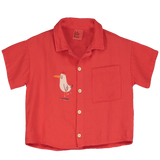 Woven Shirt - Seagull Red