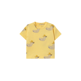 DUCKS BABY TEE - mellow yellow