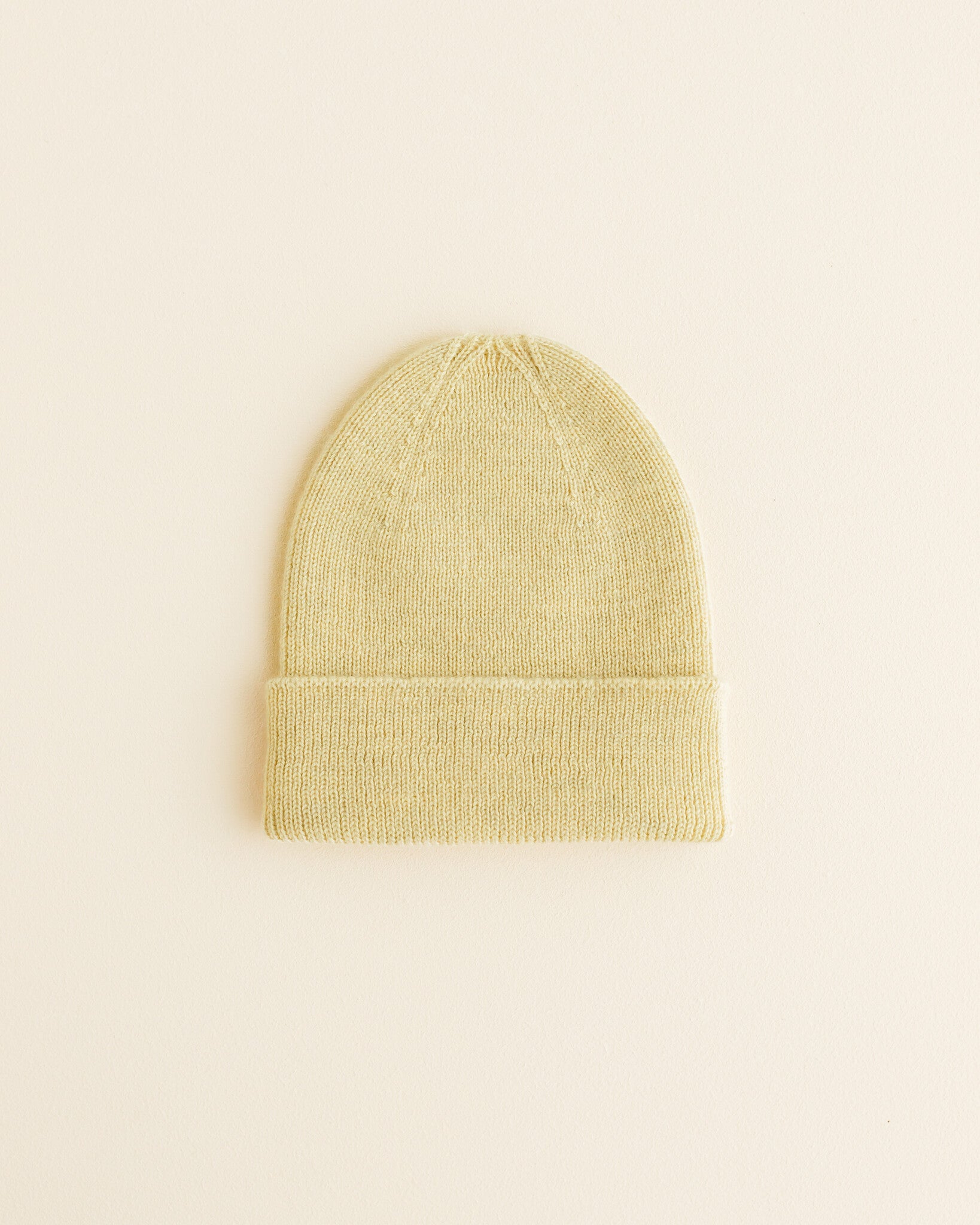 Newborn Beanie Fonzie Light Yellow