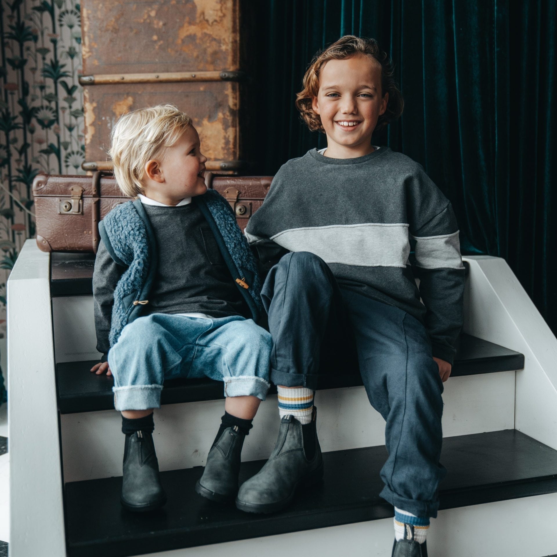 Blundstone Kids Chelsea Boots - Rustic Black