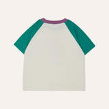 Mr. Happy Man Color Block Kids Tshirt
