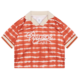 Sport jersey ss flame red tie dye