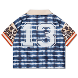 Sport jersey ss 2 sea blue tie dye color block
