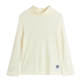 Modal rib turtleneck Cream