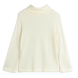 Modal rib turtleneck Cream