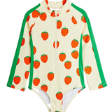 Strawberries aop ls uv swimsuit