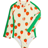 Strawberries aop ls uv swimsuit