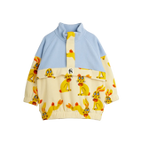 Rabbits aop fleece halfzip sweater yellow