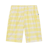 biker short fresh yellow tie dye