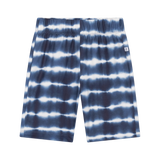 biker short sea blue tie dye