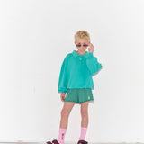 Track Short - Bottle Green Fleece