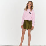 Waffle Tee -  Pink Waffle Jersey
