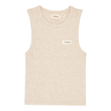 Elliot Tank Top - Antique White Melange