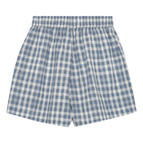 Theo Check Shorts - Dusty Blue