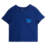 Planet emb ss tee - Blue