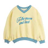 To the moon emb sweatshirt