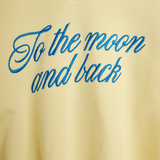 To the moon emb sweatshirt