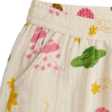 Space aop muslin shorts