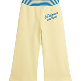 To the moon emb sweatpants