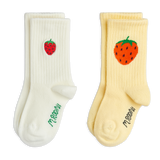 Strawberry emb 2-pack socks