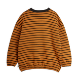Striped aop sweatshirt brown
