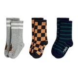 Chess check 3-pack socks