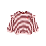BB SOFT STRIPES GIRLY SWEATSHIRT POMEGRANATE