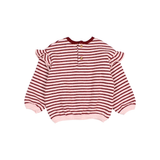 BB SOFT STRIPES GIRLY SWEATSHIRT POMEGRANATE