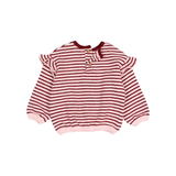 BB SOFT STRIPES GIRLY SWEATSHIRT POMEGRANATE