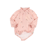 BB VICHY ROMPER PEONY