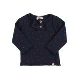 BB MINI CUORE T-SHIRT - NAVY