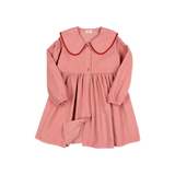 SOFT VELOUR DRESS PEONY