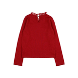 RUFFLE T-SHIRT CHERRY