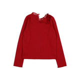 RUFFLE T-SHIRT CHERRY