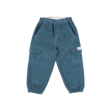 SOFT VELOUR CARGO PANTS HARBOUR