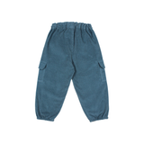 SOFT VELOUR CARGO PANTS HARBOUR