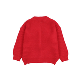 SOFT KNIT CARDIGAN POPPY RED