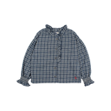 TARTAN BLOUSE NAVY
