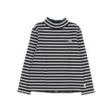 FANCY STRIPES T-SHIRT NAVY