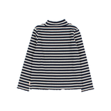 FANCY STRIPES T-SHIRT NAVY