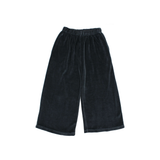VELVET WIDE LEG PANTS WHALE