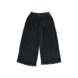 VELVET WIDE LEG PANTS WHALE