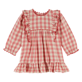 GINGHAM GAUZE DRESS