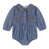 SMOCKED BABY ROMPER