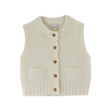 SLEEVELESS CARDIGAN