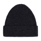 Knitted Beanie - Black Melange