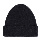 Knitted Beanie - Black Melange