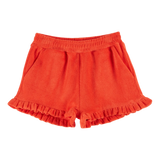 Ruffled Terry Shorts